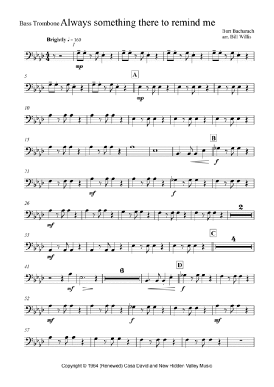 (there's) Always Something There To Remind Me Electric Guitar scores gallery preview page 6