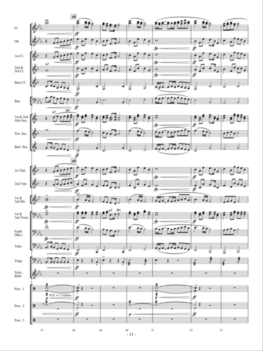 Dream Chaser Concert Band scores gallery preview page 10