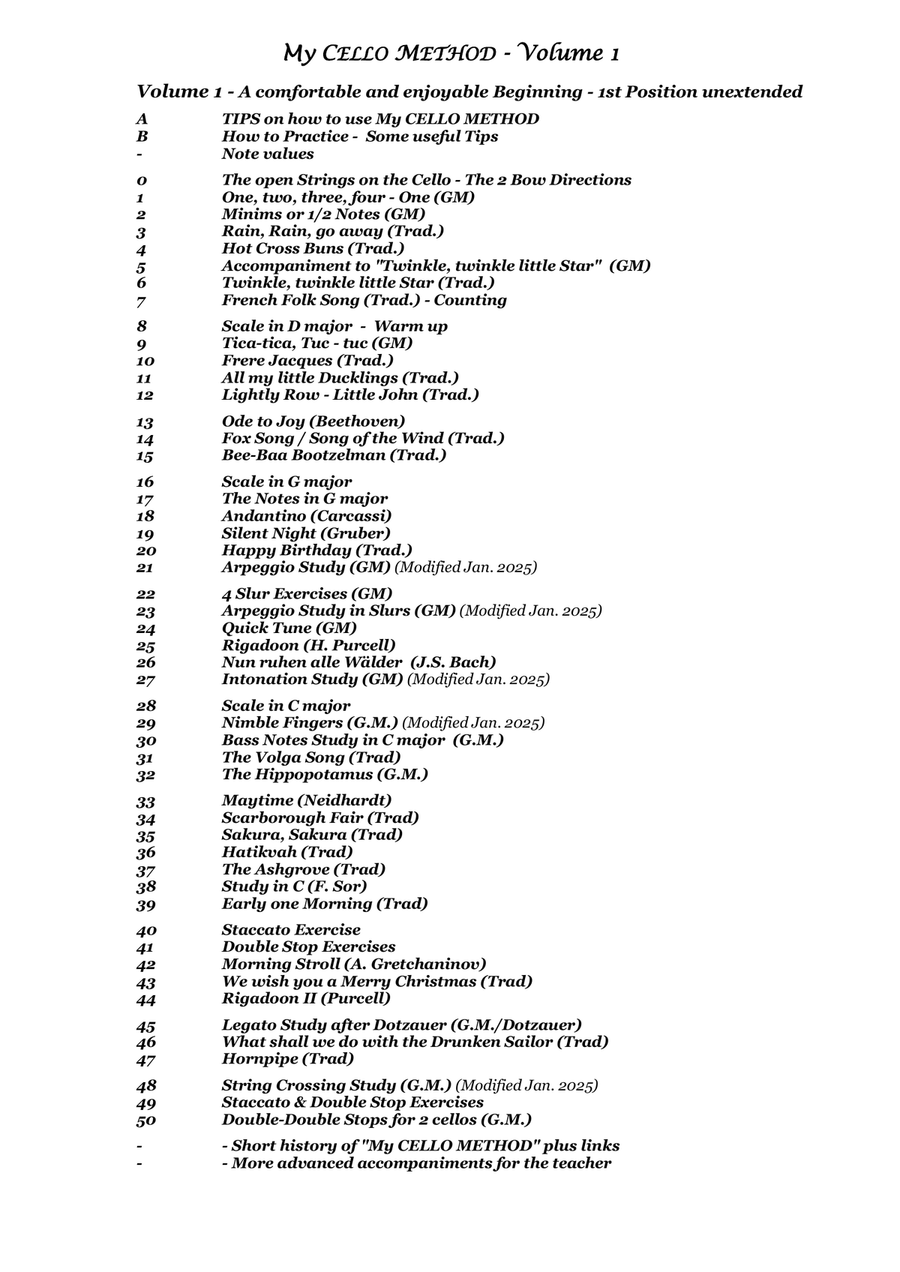 My CELLO METHOD - Volume 1 String Duet scores gallery preview page 2
