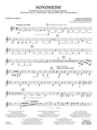 Sondheim! (arr. Stephen Bulla) - Bb Bass Clarinet