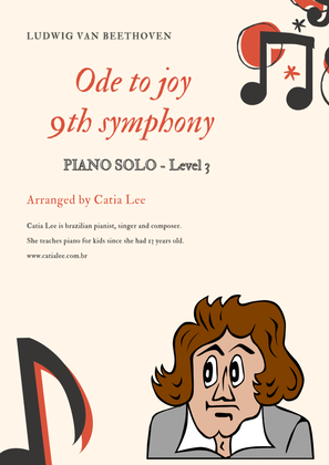 Book cover for Ode To Joy (9th Symphony) - Beethoven For Piano