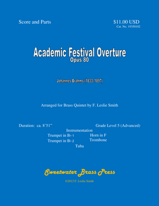 Book cover for Academic Festival Overture, Opus 80