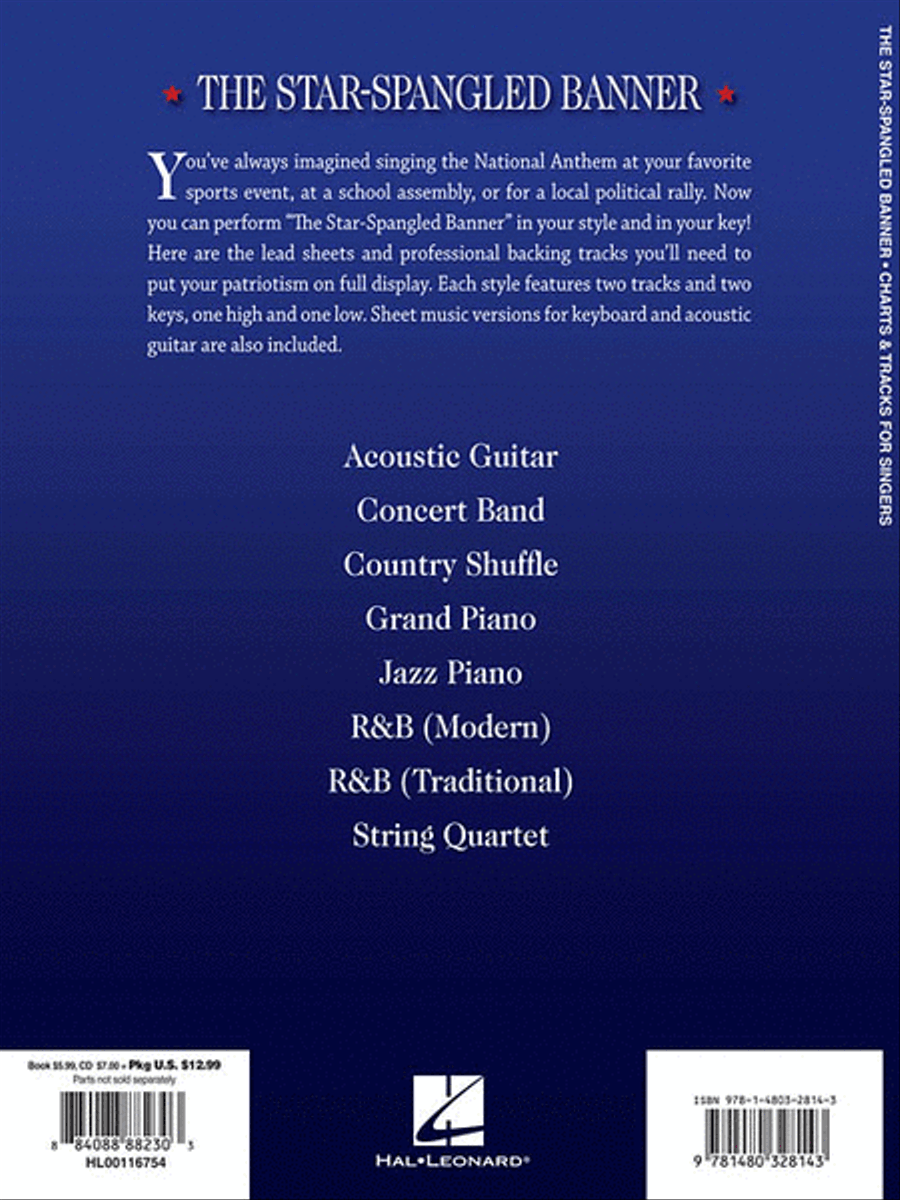 The Star-Spangled Banner - Charts & Tracks for Singers Voice scores gallery preview page 2