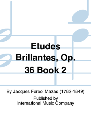 Book cover for Etudes Brillantes, Op. 36 Book 2
