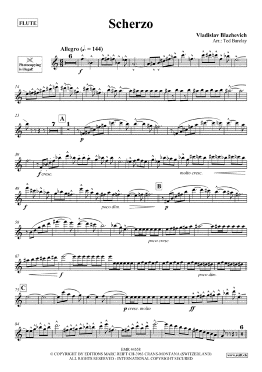 Scherzo Scherzo Flute Solo scores gallery preview page 2