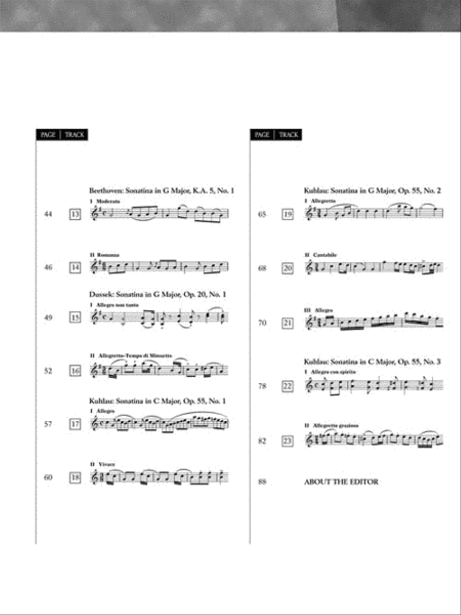 Sonatina Album Piano Solo scores gallery preview page 4