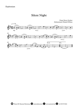 Book cover for Silent Night - Christmas Carol - Euphonium