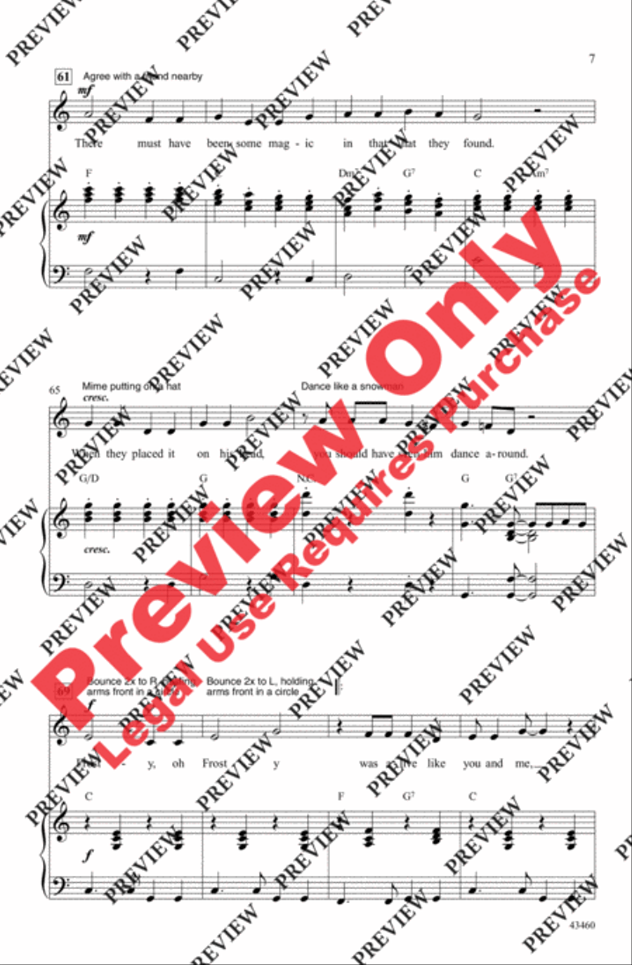 Frosty the Snowman 2-Part scores gallery preview page 7