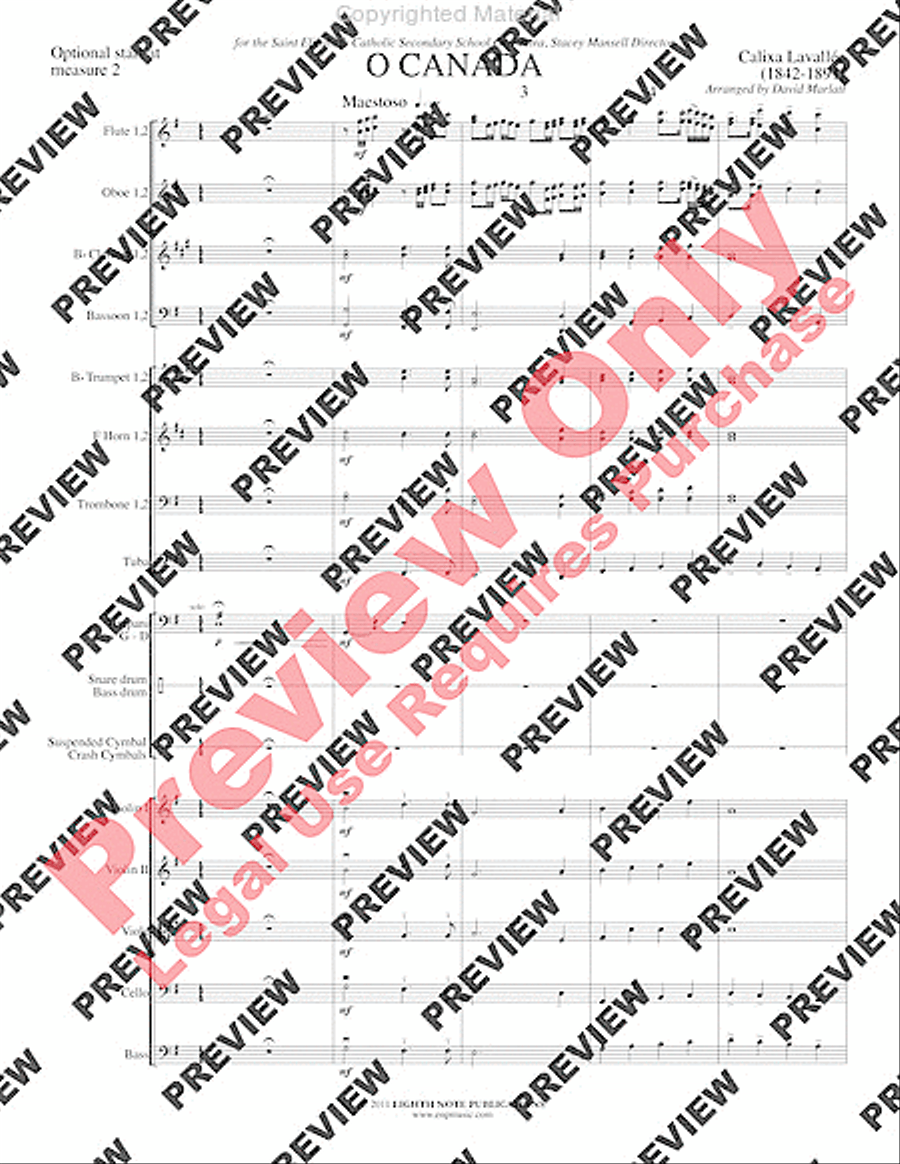 O Canada O Canada Full Orchestra scores gallery preview page 4