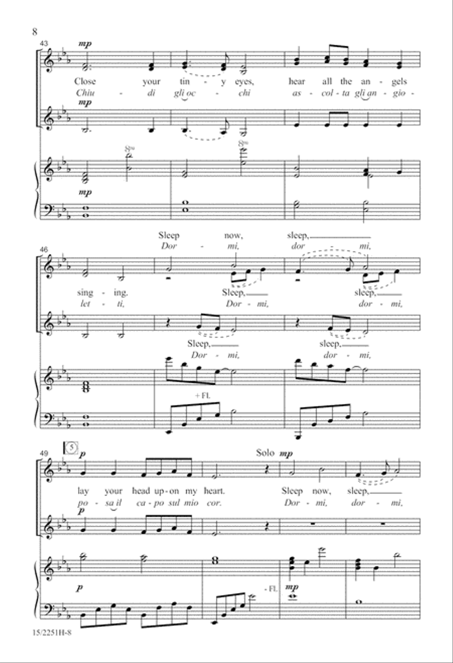 Mille Cherubini in Coro Mille Cherubini in Coro SSA scores gallery preview page 9