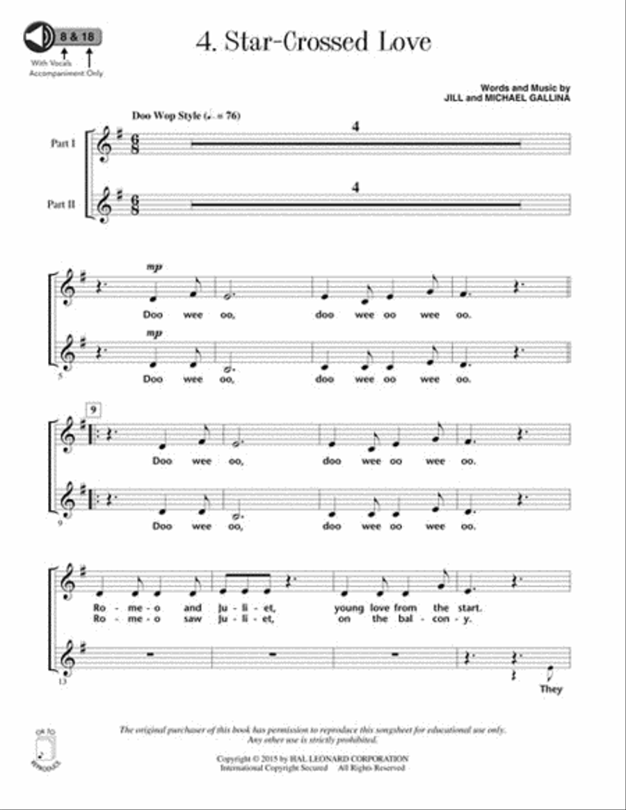 Shake It Up with Shakespeare Choir scores gallery preview page 5