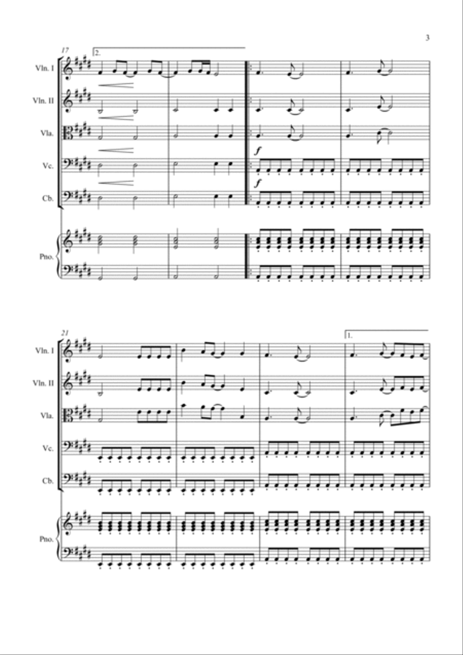Don't Stop Believin' Don't Stop Believin' String Quintet scores gallery preview page 3