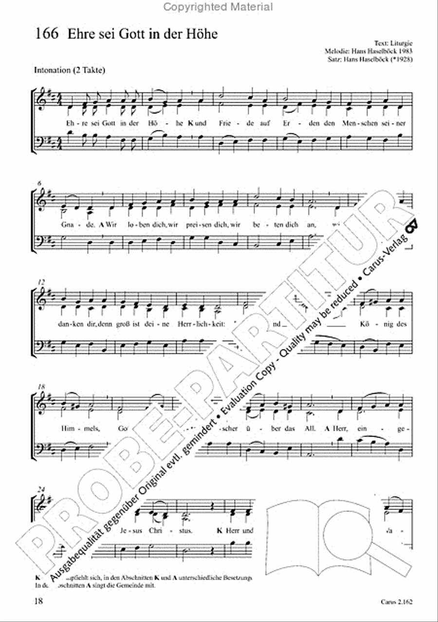 Chorbuch Gotteslob SAM 3-Part scores gallery preview page 19