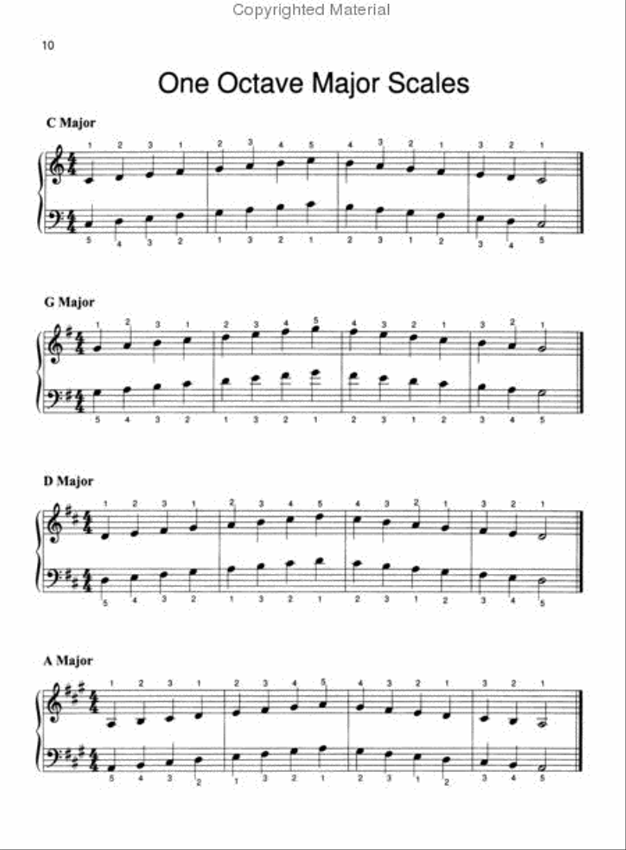 Scale Skills - Preparatory Level Piano Method scores gallery preview page 3