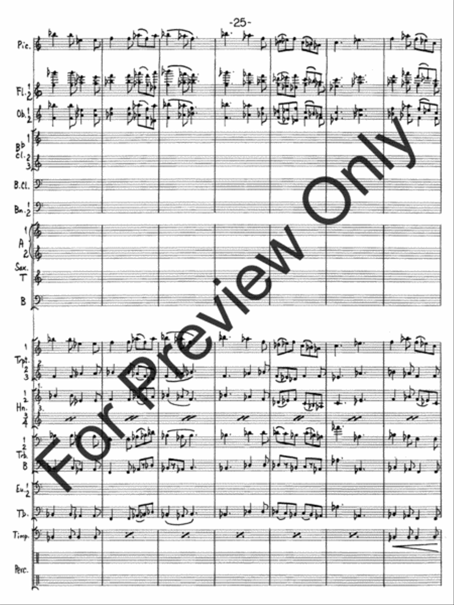 Hallelujah Fantasy Concert Band scores gallery preview page 28