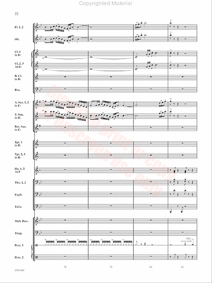 Chisholm Trail Concert Band scores gallery preview page 23