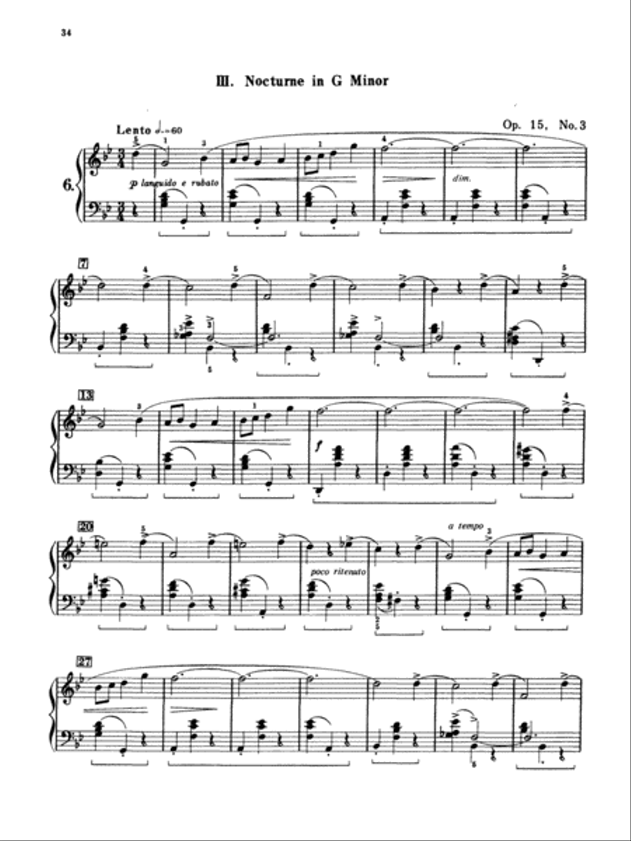 Nocturnes - Complete Piano Solo scores gallery preview page 5