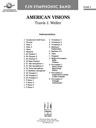 Book cover for American Visions: Score