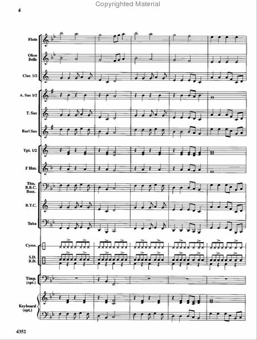 Hometown Hoedown Hometown Hoedown Concert Band scores gallery preview page 5