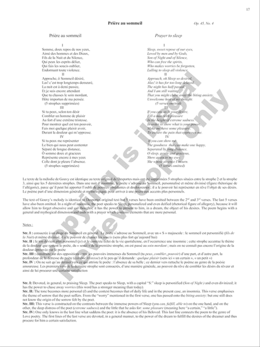 Songs of Gouvy, Volume 2: 18 Sonnets et chansons de Desportes; 18 Poésies de Moritz Hartmann Voice Solo scores gallery preview page 39