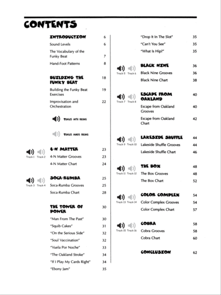 Funky Beat Play Along 2 Cds Included Drum Set scores gallery preview page 2
