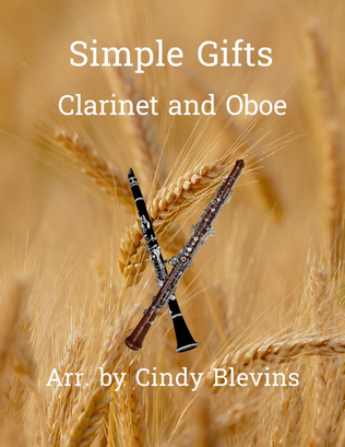 Book cover for Simple Gifts, for Clarinet and Oboe