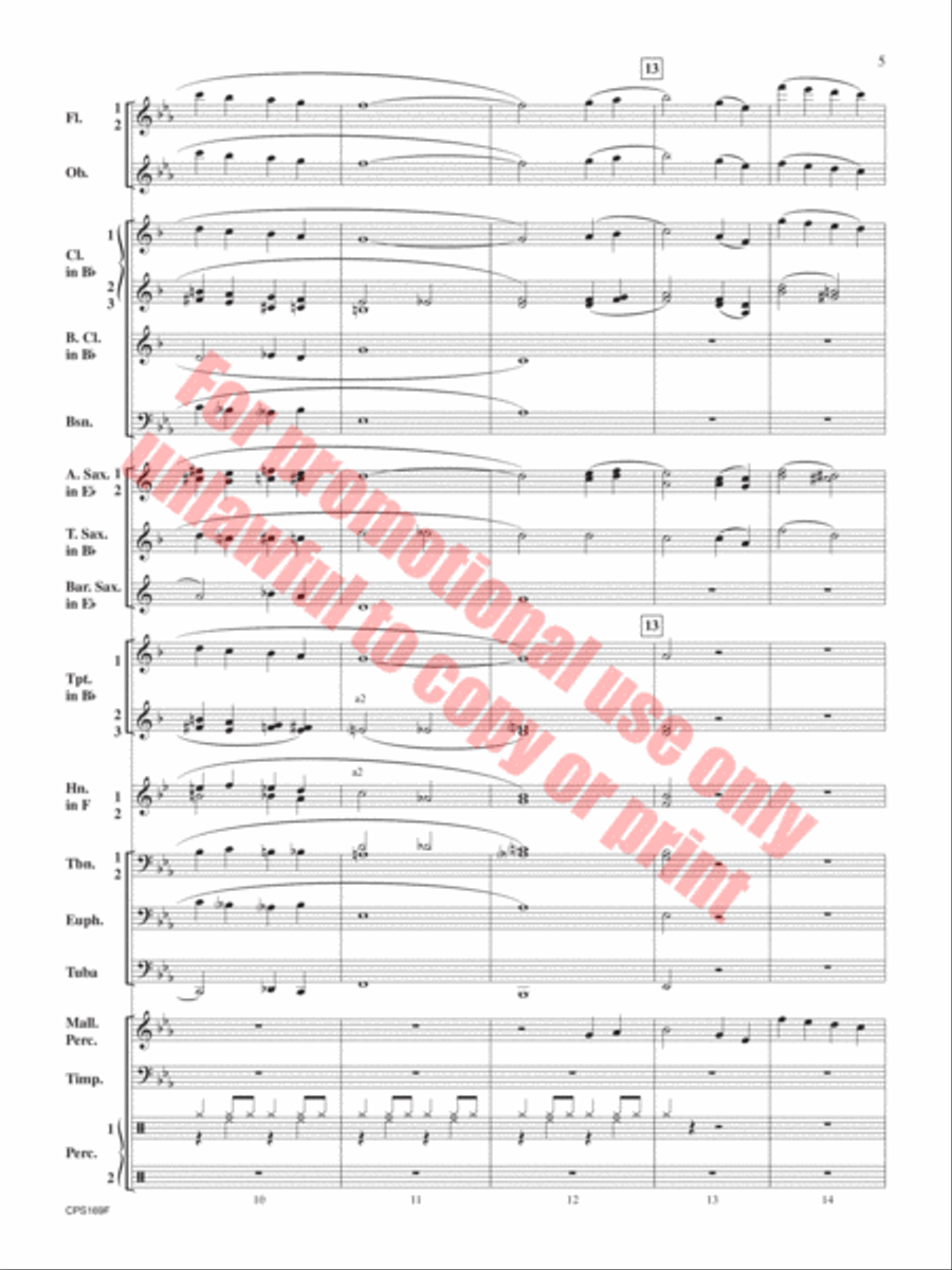 Home For the Holidays Concert Band scores gallery preview page 6