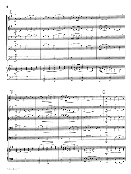 Quinto-Quarto Suite: Score