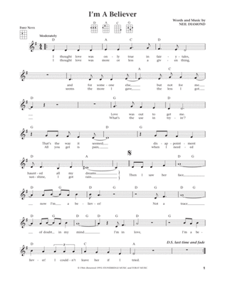 I'm A Believer (from The Daily Ukulele) (arr. Liz and Jim Beloff)