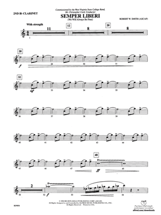 Semper Liberi (We Will Always Be Free): 2nd B-flat Clarinet