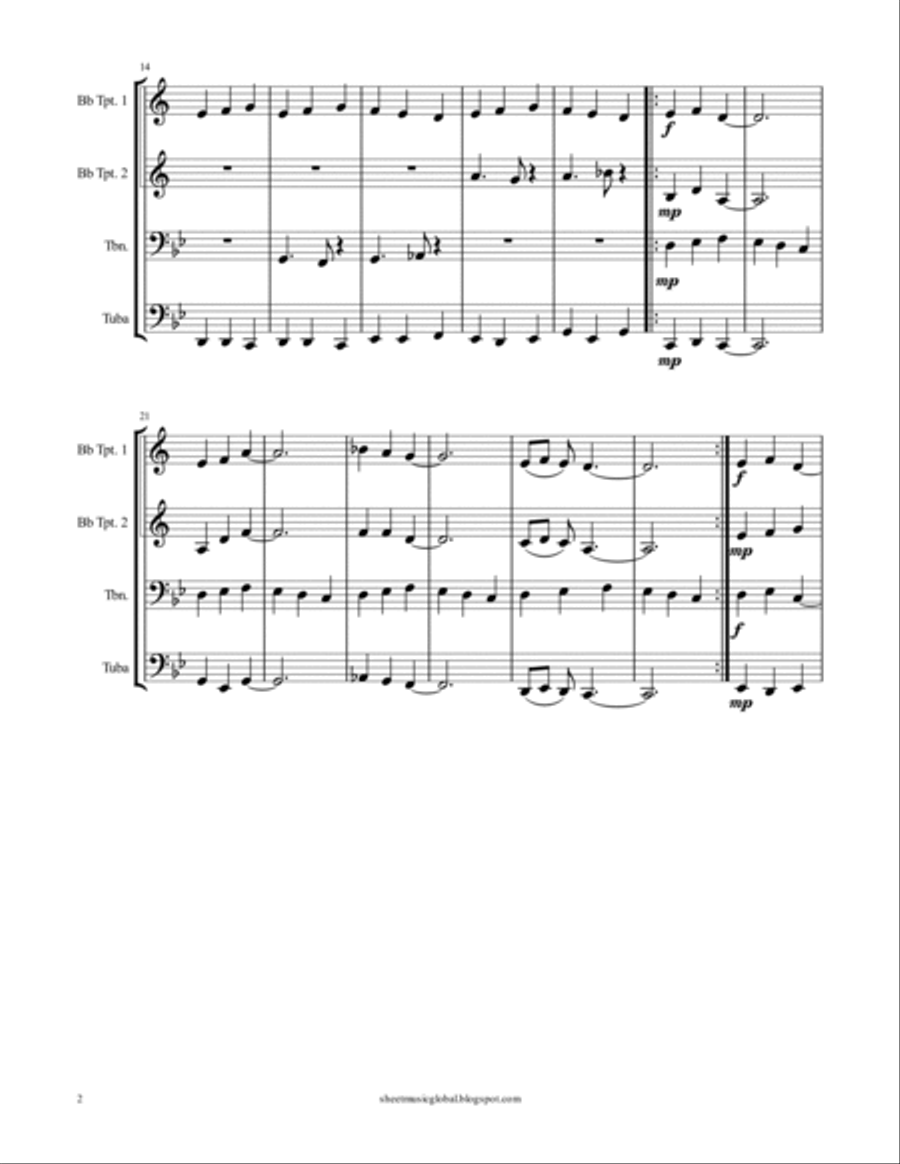 Wolf Call Brass Ensemble scores gallery preview page 4
