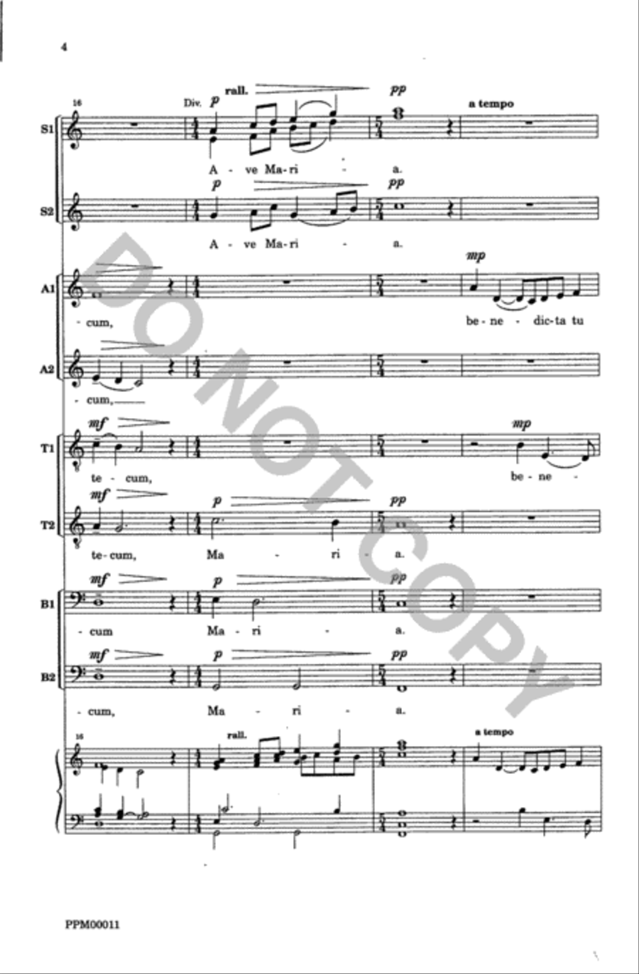 Ave Maria Op. 261 SSAATTBB scores gallery preview page 5