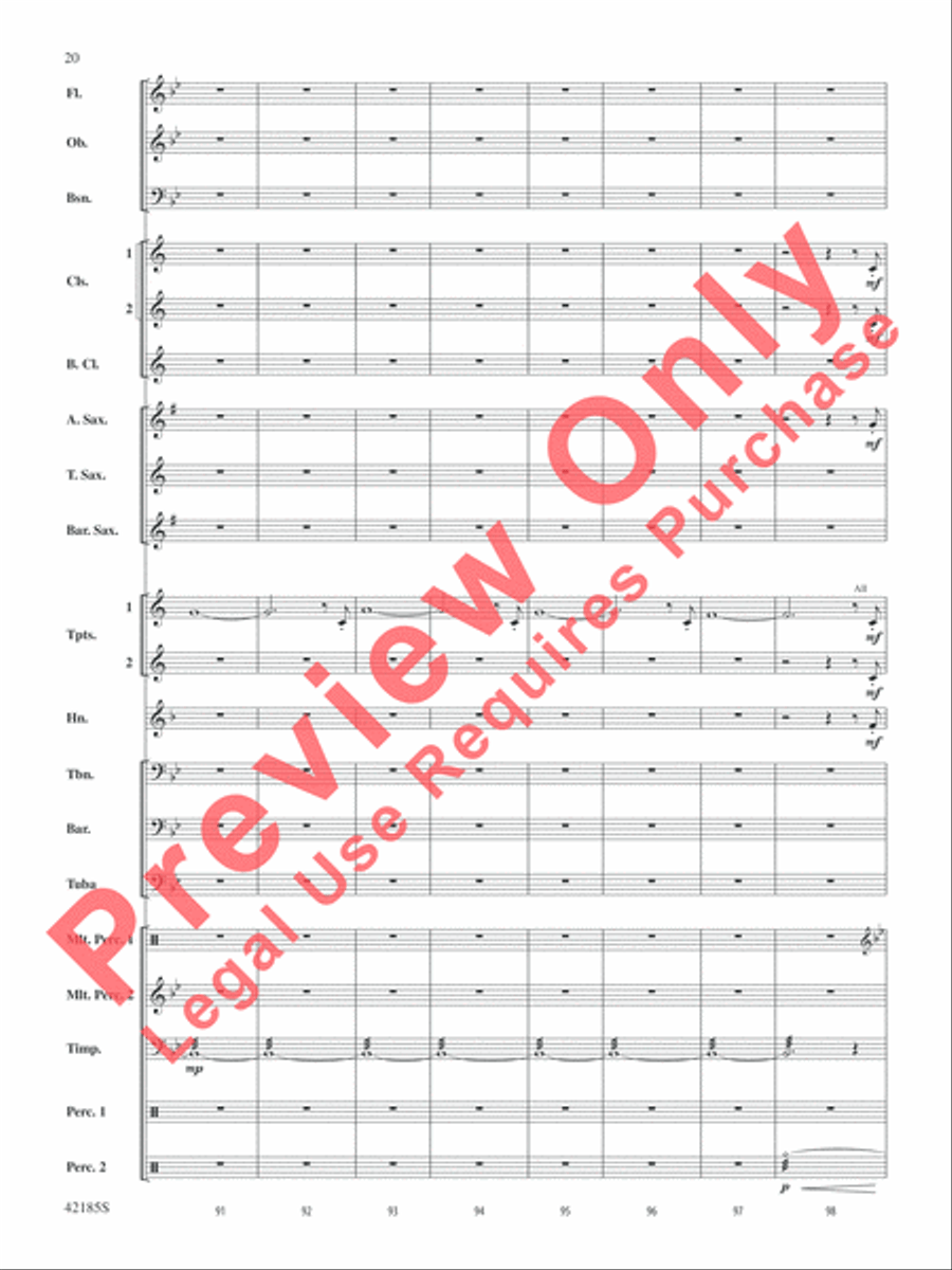 Man of Steel, Selections from Concert Band scores gallery preview page 21