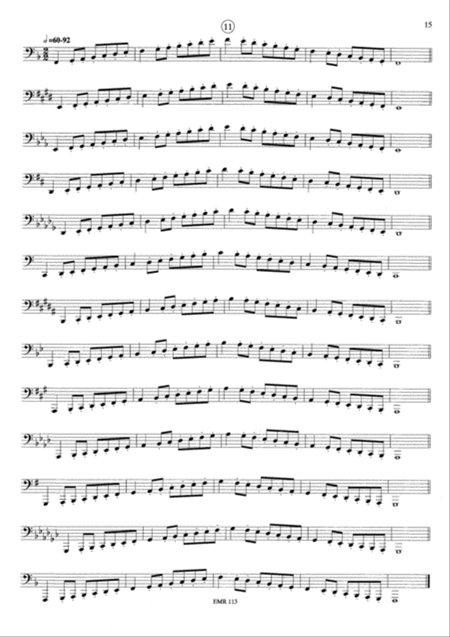 Tagliche Ubungen / Exercices Journaliers / Daily Drills Tuba scores gallery preview page 8