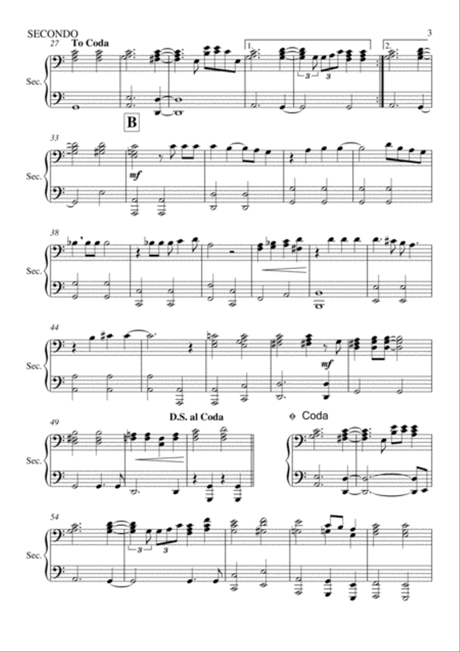 New York State Of Mind New York State Of Mind 1 Piano, 4-Hands scores gallery preview page 4