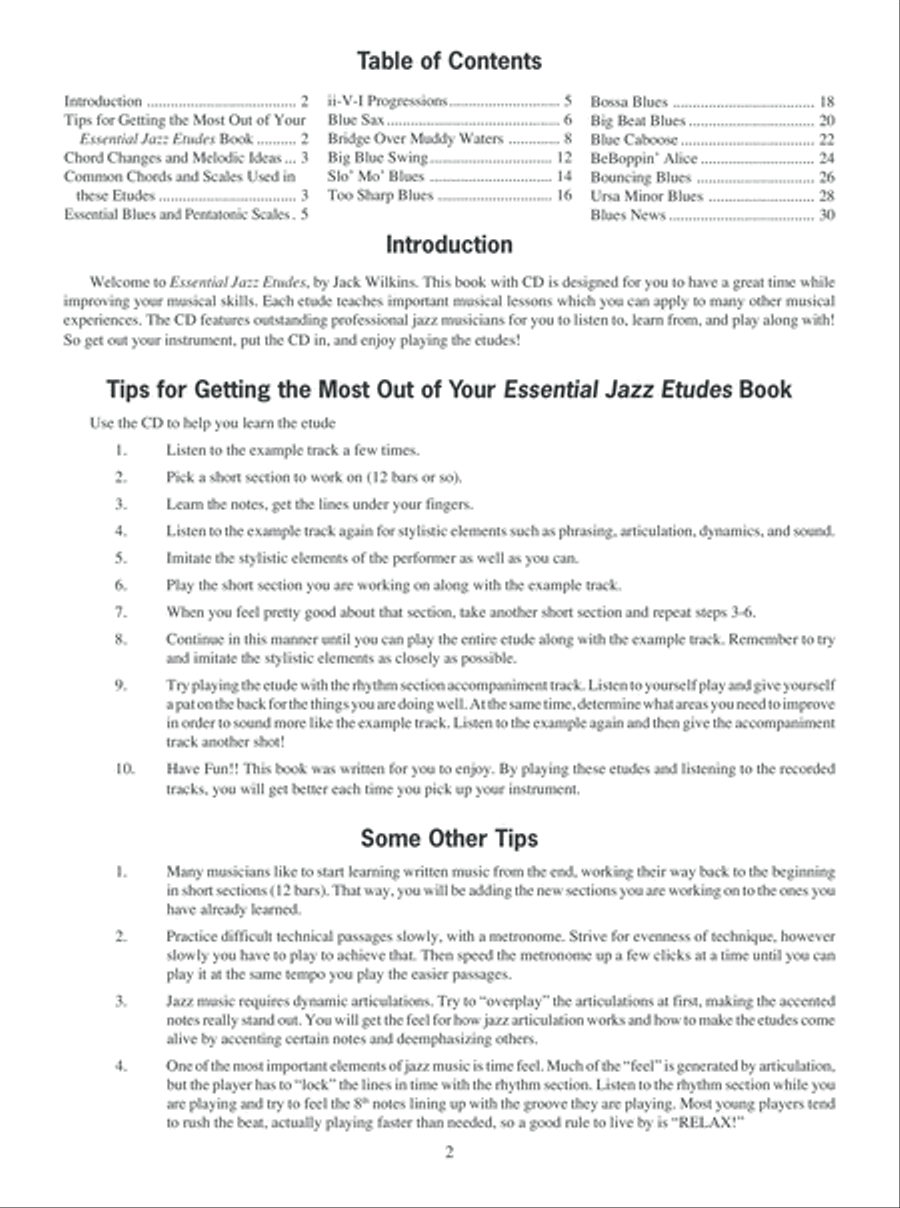 Essential Jazz Etudes..The Blues - Guitar Electric Guitar scores gallery preview page 3