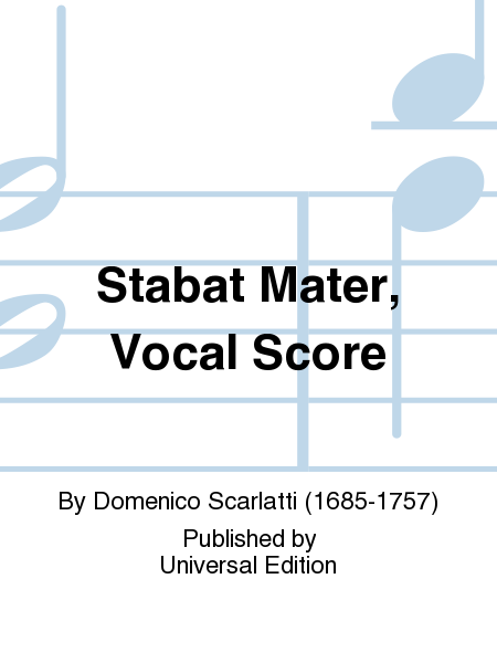 Stabat Mater, Vocal Score