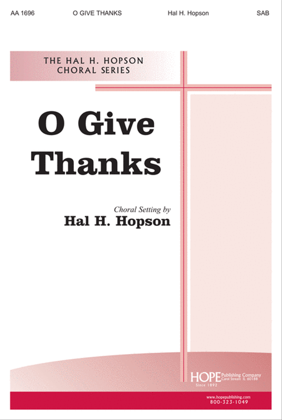 O Give Thanks SSA scores gallery preview page 1