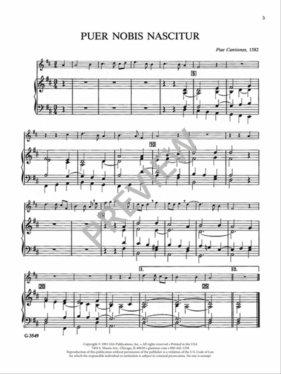 Eight Chorale Preludes for Treble Instrument and Organ Organ scores gallery preview page 6