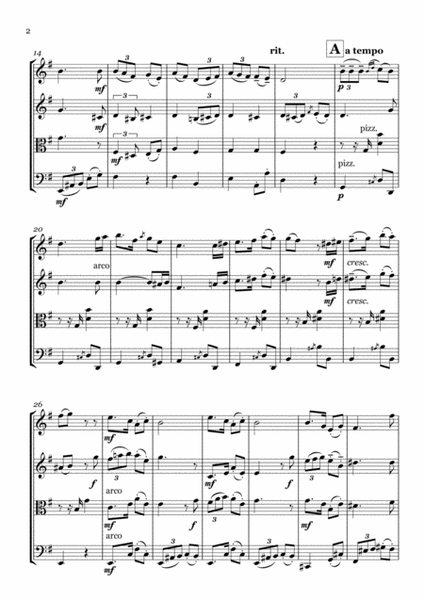 Albéniz Tango arranged for string quartet image number null