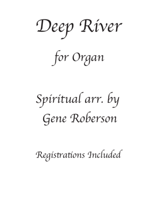 Book cover for Deep River Concert Organ Solo