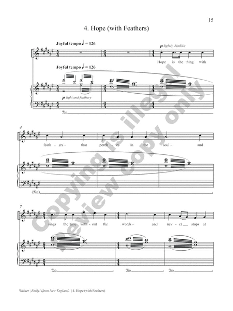 Emily! (from New England) Soprano Voice scores gallery preview page 10