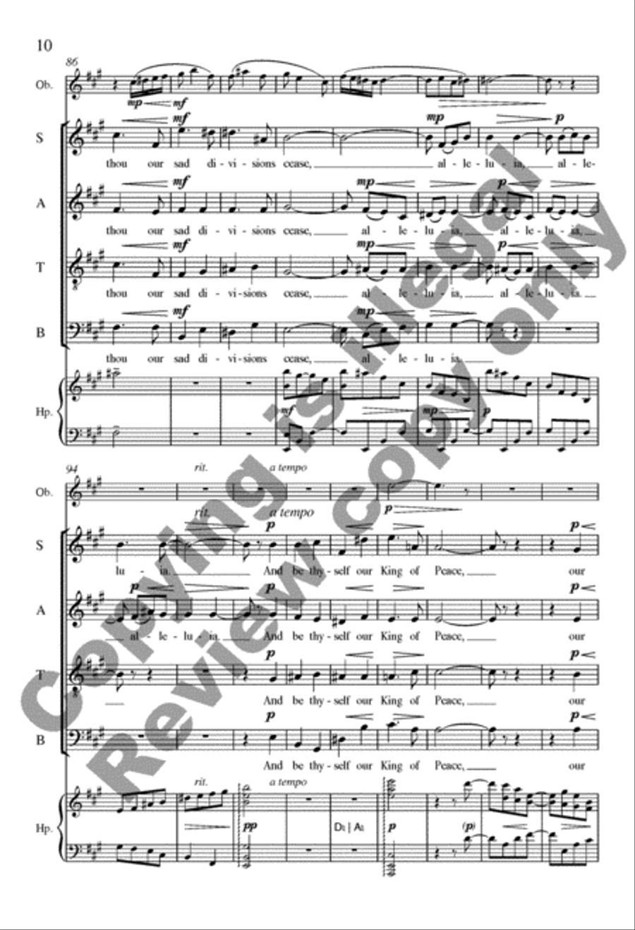 O Come, Desire of Nations (O Rex gentium) 4-Part scores gallery preview page 10