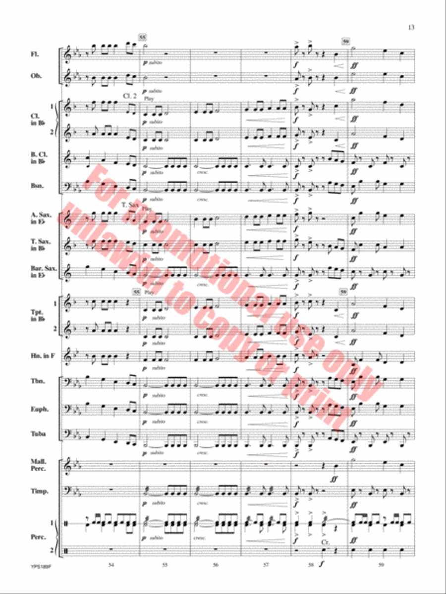Renaissance Canzona Concert Band scores gallery preview page 14