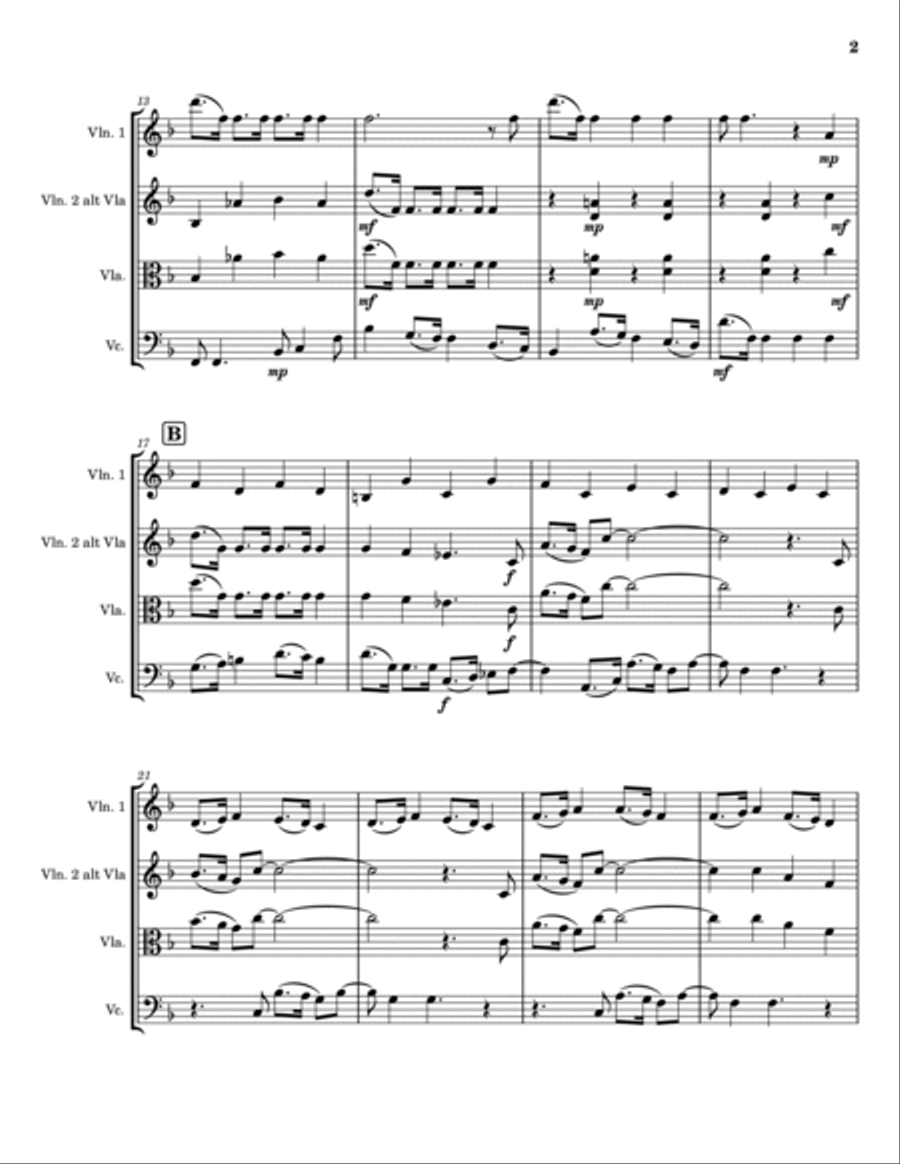 Baby, It's Cold Outside String Trio scores gallery preview page 2