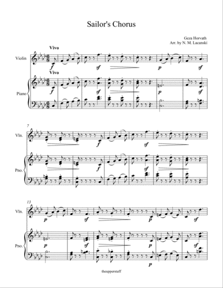 Sailor's Chorus Choir scores gallery preview page 2