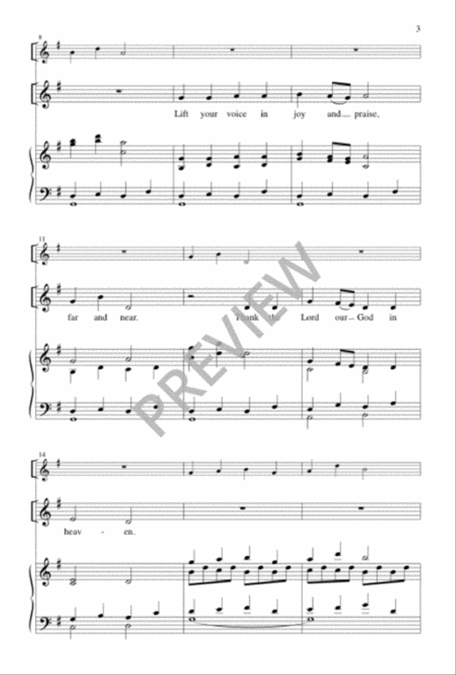 A Simple Song of Praise Unison Choir scores gallery preview page 4