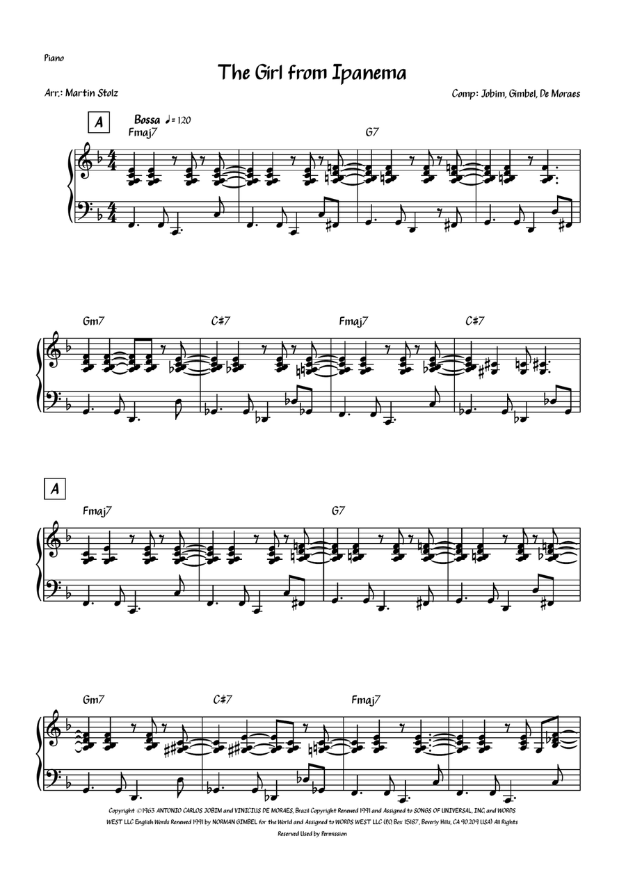 The Girl From Ipanema (garôta De Ipanema) Flute Solo scores gallery preview page 6