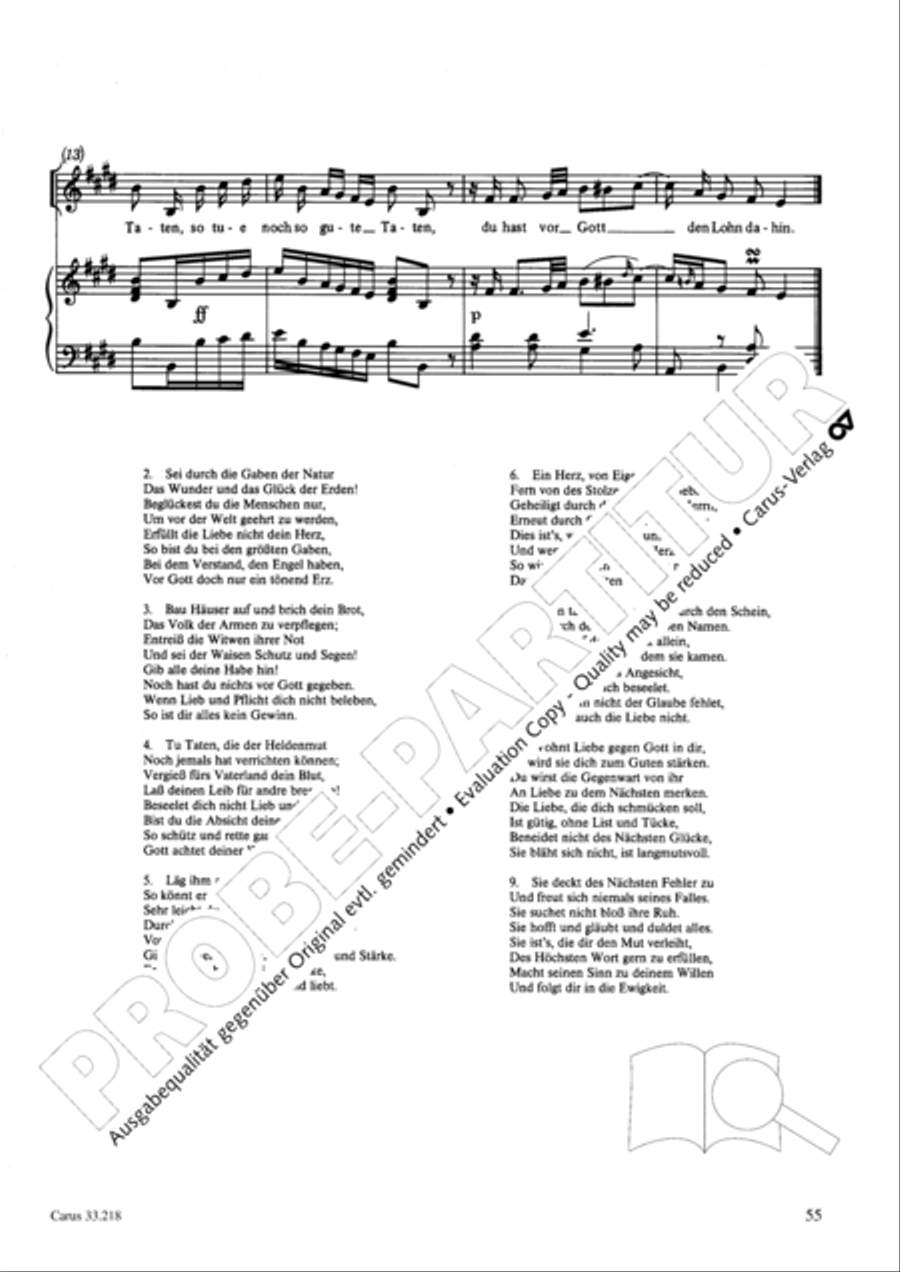 Geistliche Oden und Lieder (Gellert) Collection / Songbook scores gallery preview page 50