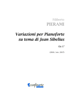 Filiberto PIERAMI: VARIAZIONI PER PIANOFORTE SU TEMA DI JEAN SIBELIUS (op.17) (ES 141)